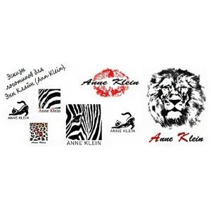 Эскиз дизайна логотипов для Энн Кляйн
